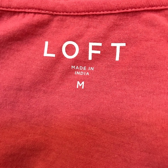 NWT LOFT Flutter Sleeves Embroidered Top Size M - Picture 6 of 7